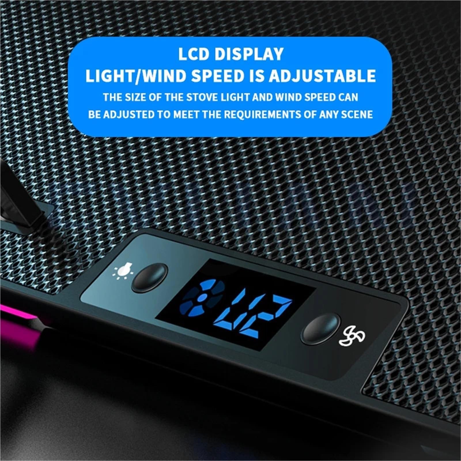 dispositivo di raffreddamento del portatile Supporto Di Raffreddamento Gaming Laptop Velocità Regolabile Dispositivo Di Raffreddamento Del Computer Schermo LED RGB Tappetino Di Raffreddamento Ventilat