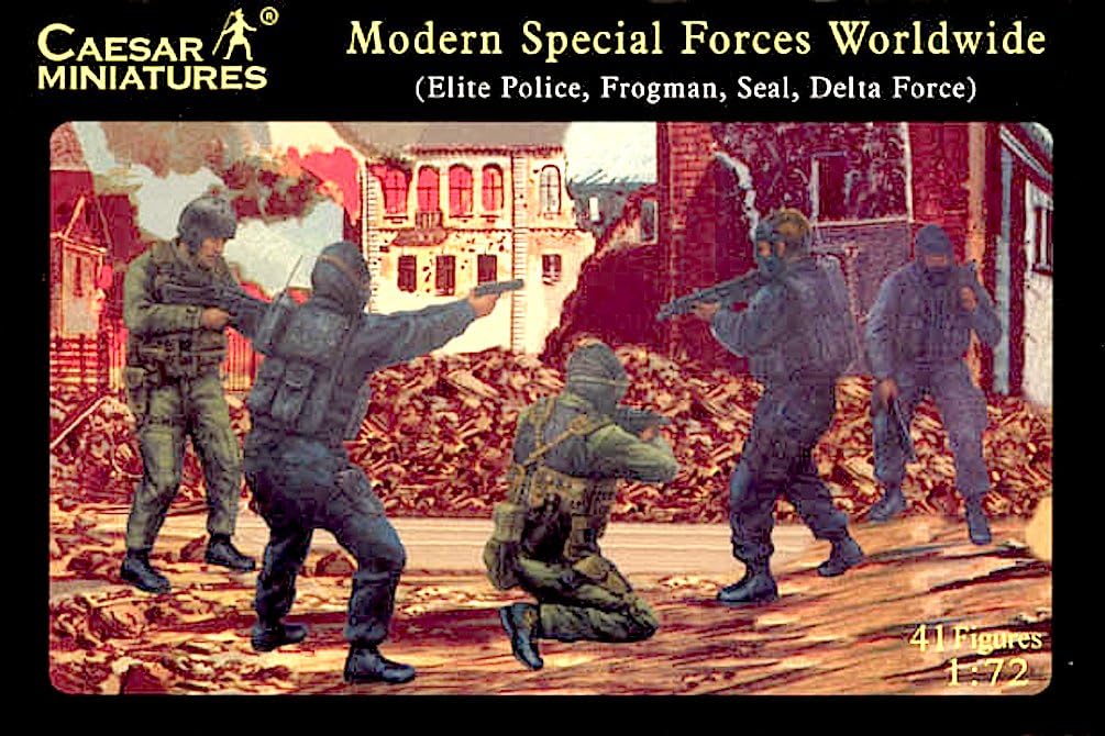 Caesar Miniatures 1/72 Special Forces Elite Police Frogman # 061 by Caesar Miniatures