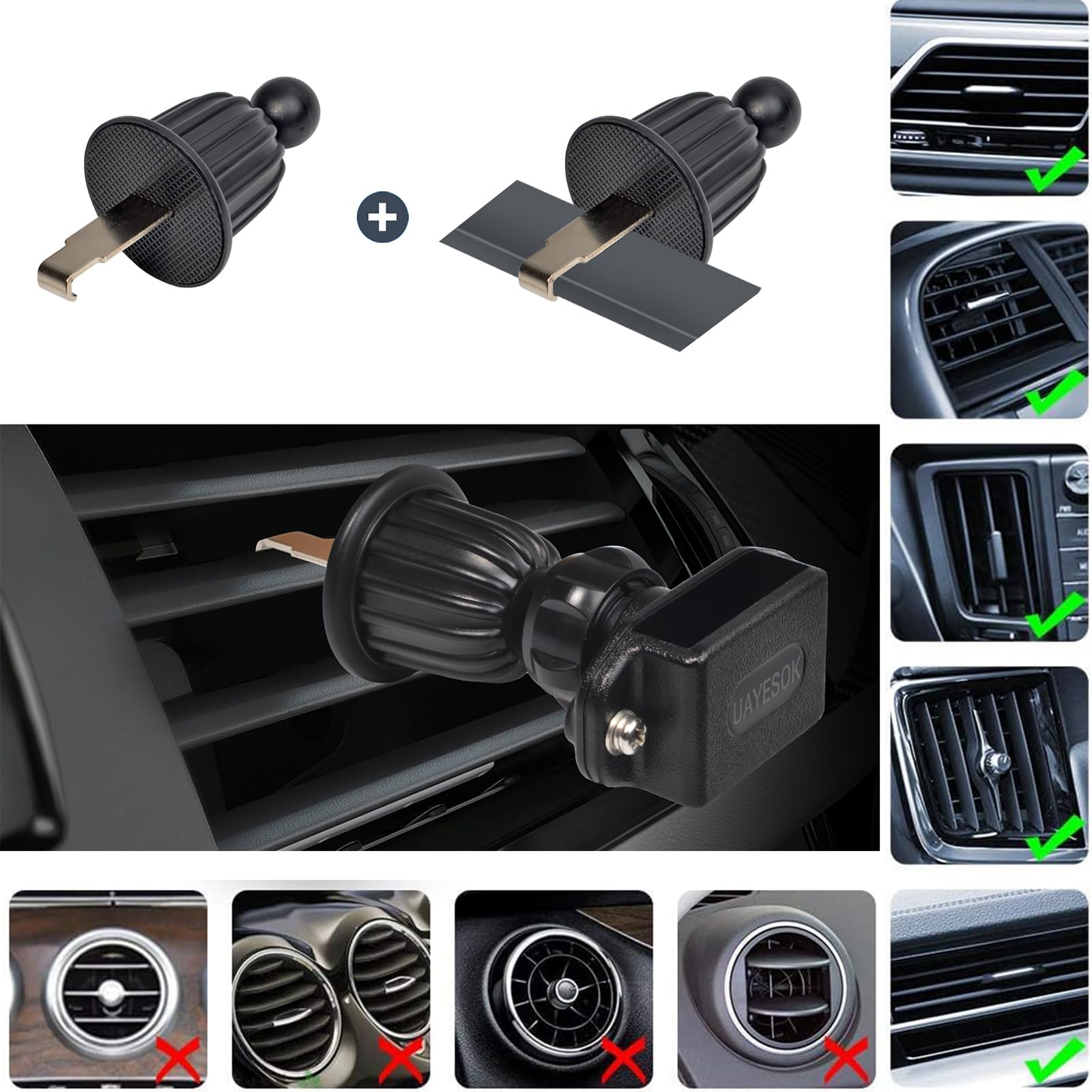 Support Universel Pour Talkie-walkie Pour Grille D'aération De Voiture