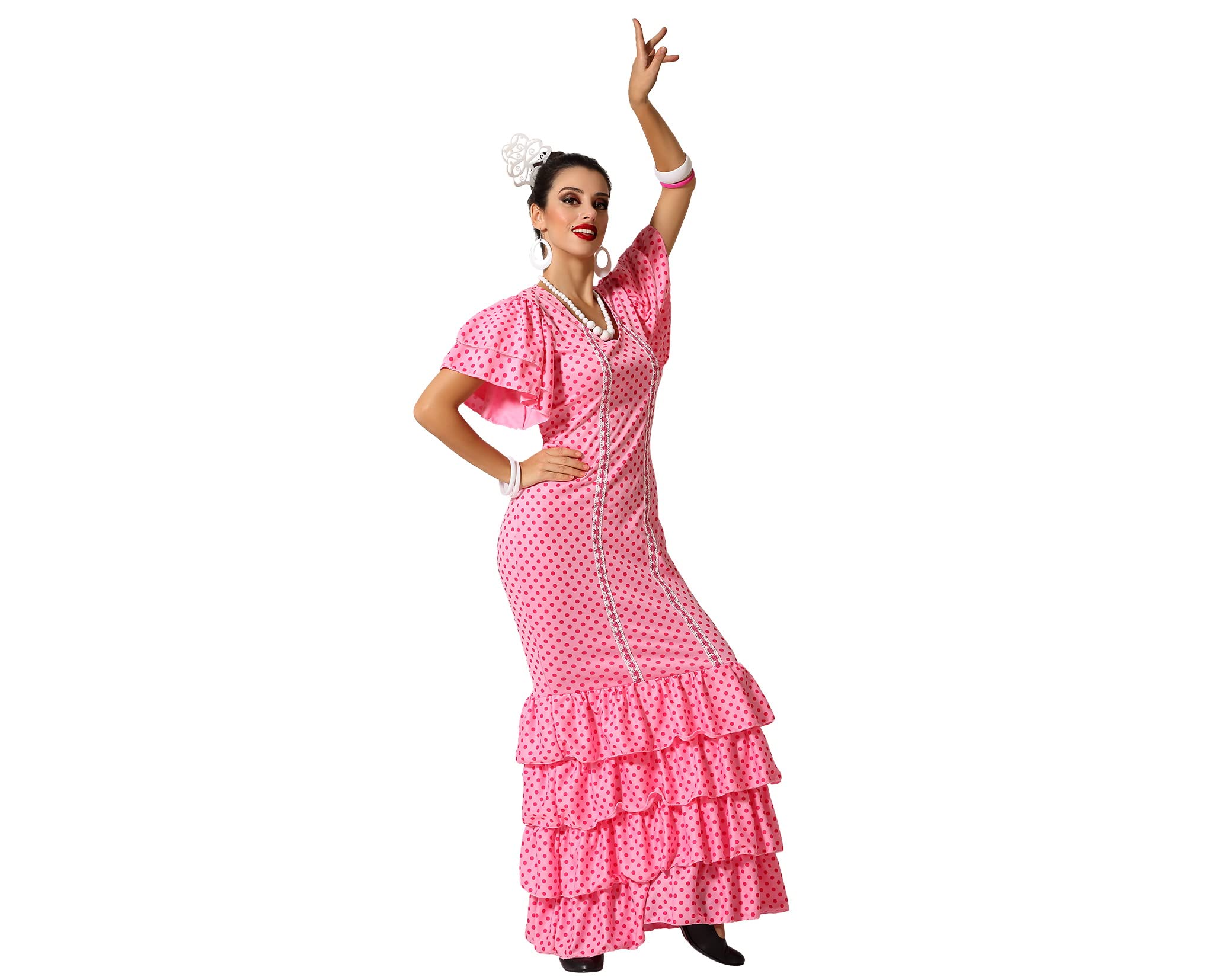 Atosa Costume Ballerina Flamenco Rosa M
