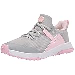 PUMA Fusion Evo Jr. Golf Shoe, High Rise-Pink Lady, 3 US Unisex Little Kid