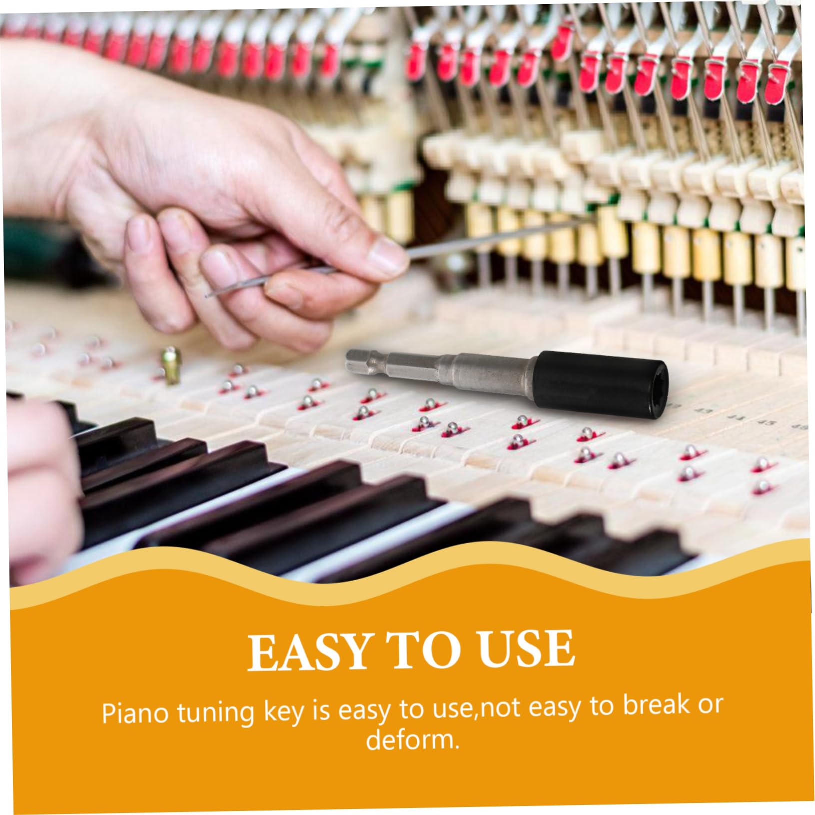 2ensembles Outil Piano Manganèse Pratique Avec Clé Accordage Et Embout Flexible Pour Musiciens Professionnels Et Amateurs