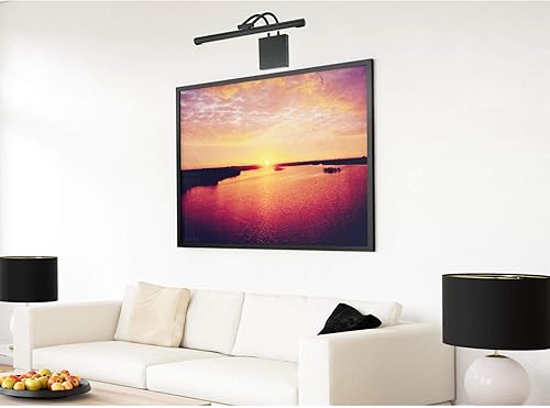 Miniatura 5 de Westinghouse Lighting 7501600 - Luz LED regulable ajustable de 17 pulgadas, 15 vatios de alambre duro, acabado negro mate, 3000 K