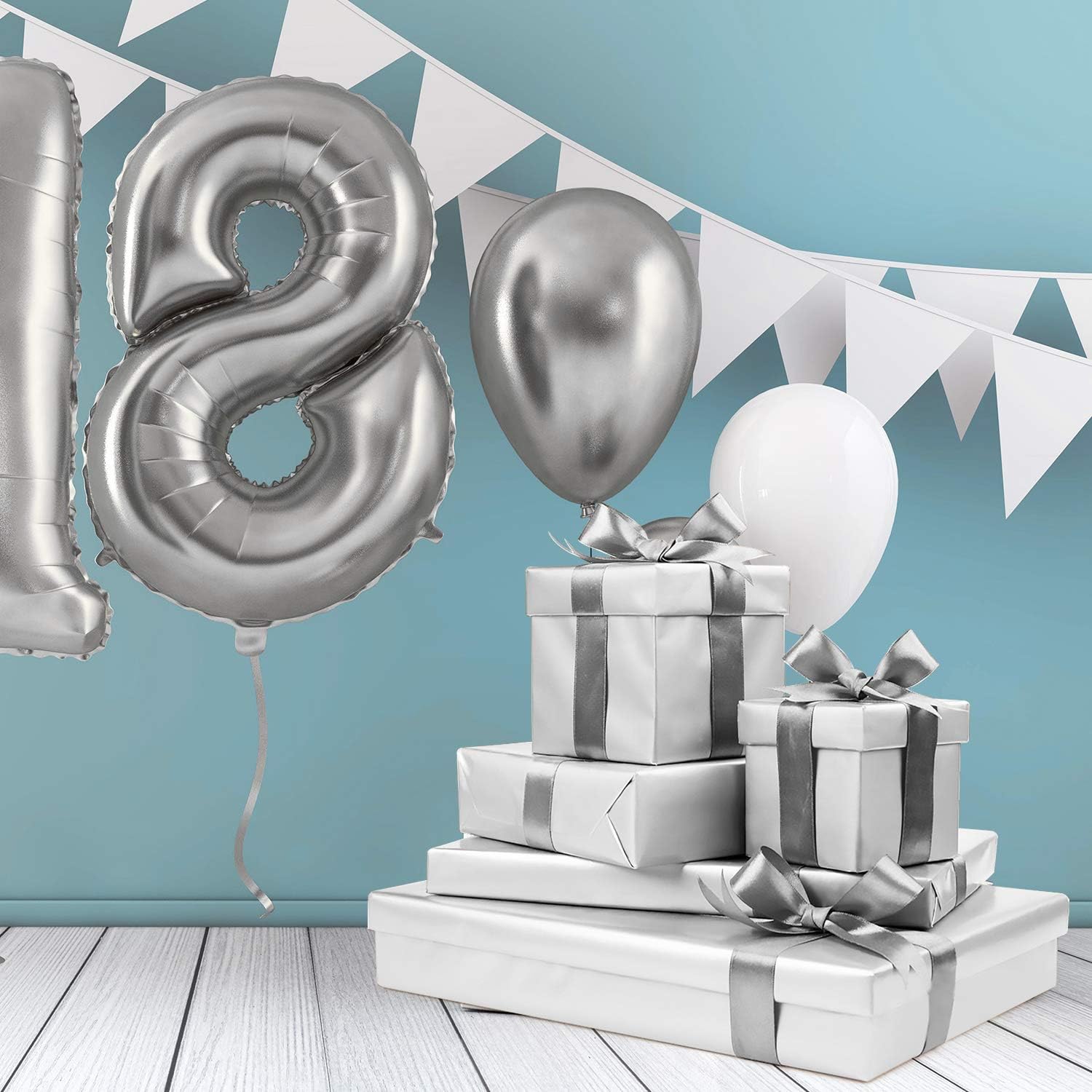 MIAHART 50 Sheets Silver Tissue Paper Bulk 20X14 Inch Metallic Gift Wrap Paper Gift Wrapping Accessory Wrap for Wedding Birthday Party Favor Decor DIY Fringes Shredded Fill Confetti (Silver) : Health & Household