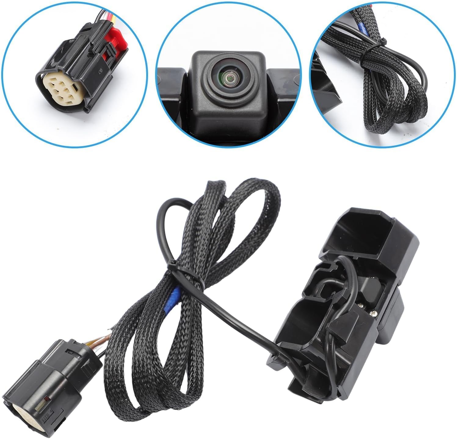 Backup Camera Compatible with Colorado 2017-2018 Canyon 2015-2019 Replaces 84143039 GM1960103-720P HD 155° Wide Angle IP68 Waterproof Tailgate Camera