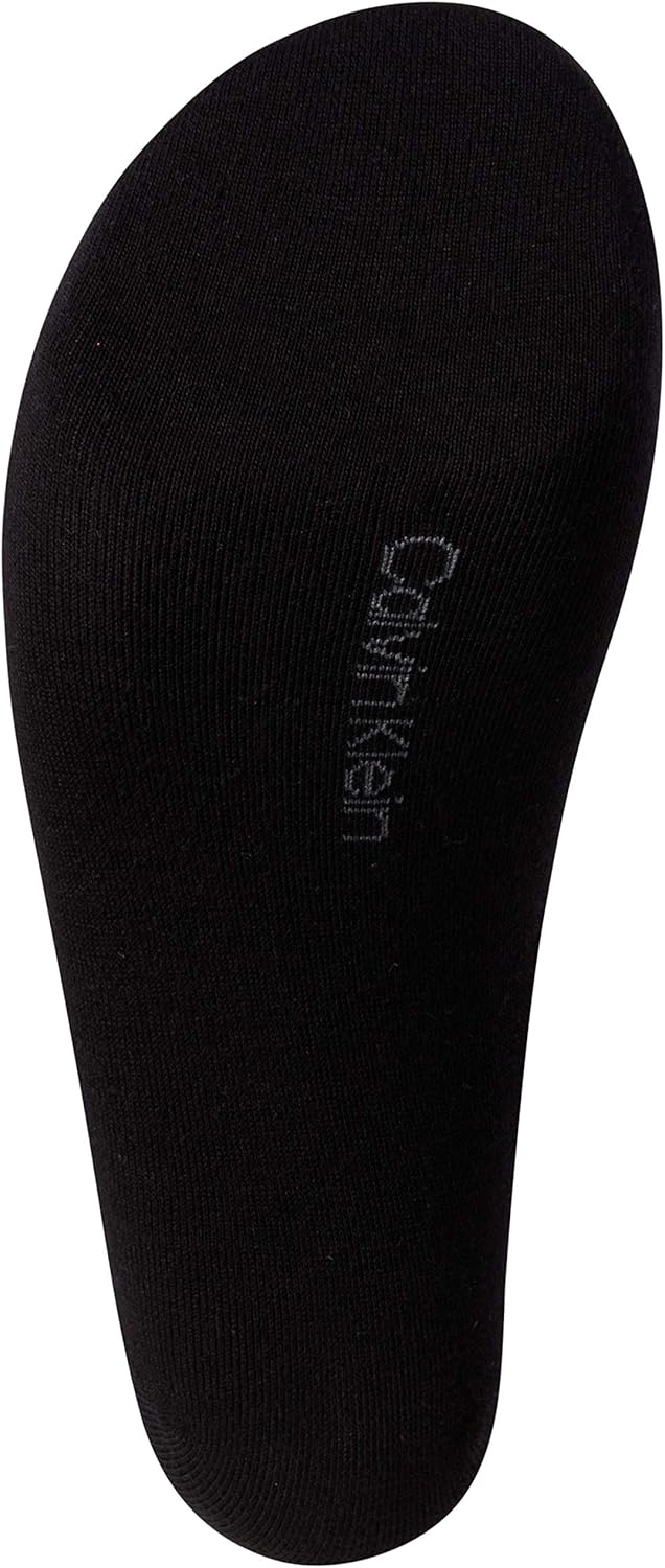Calvin Klein Womens Crew Socks - 6 Pack Casual Calf Length Soft Cotton Blend Roll Cuff Mini Crew Dress Socks for Women