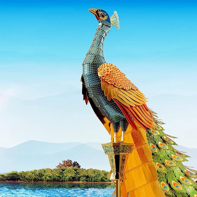 Foto 6 de 8 de Piececool Puzzle 3D Maqueta Metal, Pavo Real Puzzles 3D Maquetas para Montar