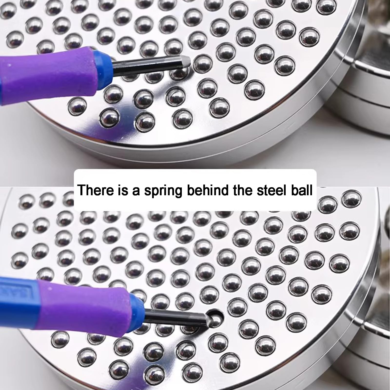 Pressa per Stampa a Blocchi Baren, Pressa per Stampa a Sfere in Acciaio Inox a Forma di Fungo, Diametro 9cm, Pressione Uniforme, per Linoleografia, Scrapbooking E Altri Lavori Artigianali