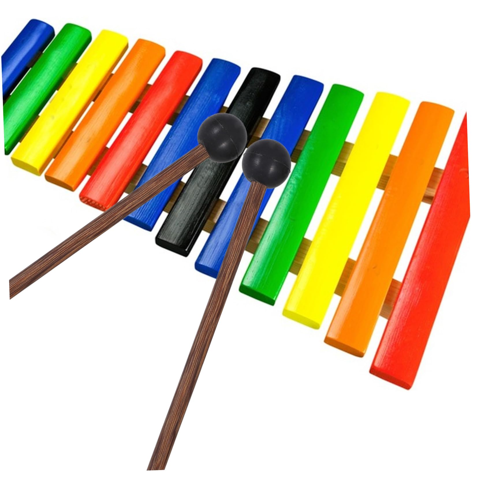 VICASKY 5 pares de mango de madera xilófono duradero para instrumentos de percusión baquetas ergonómicas para xilófono marimba y más cómodo y duradero