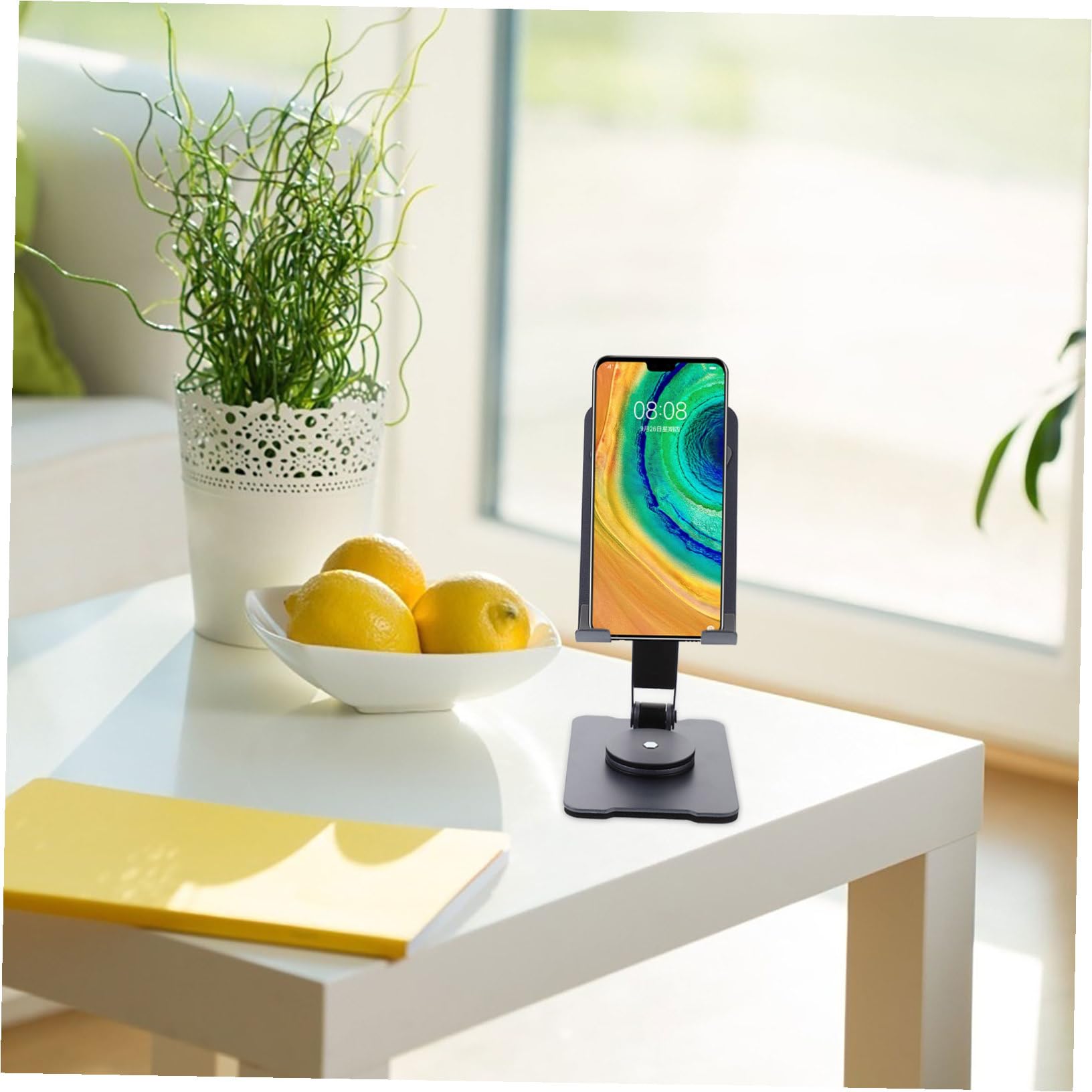 Soporte Plegable Giratorio para Teléfono Móvil, Altura Ajustable