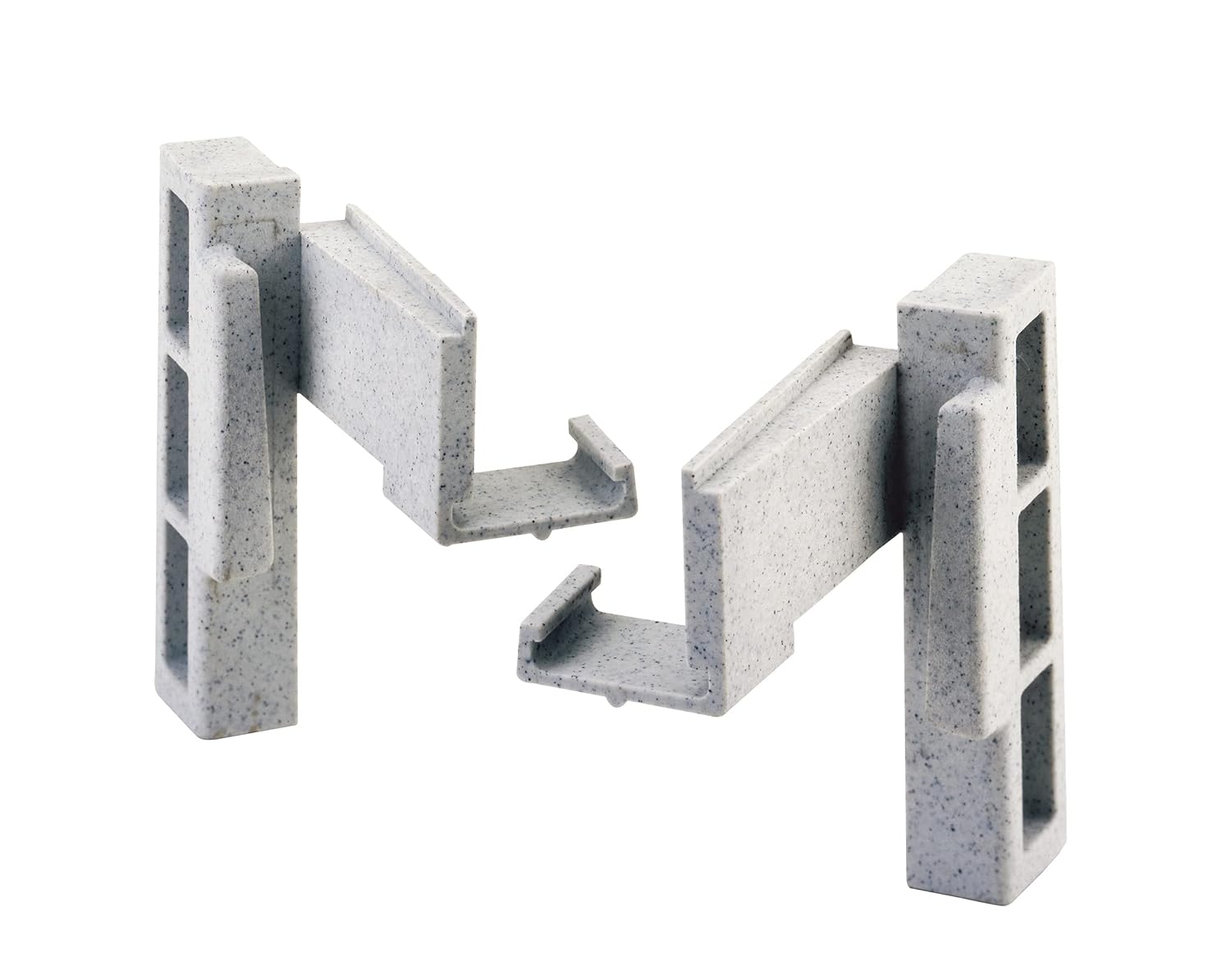 Cambro Cpcc10480 Camshelving Premium Corner Connector L/R 90 (10 Sets) Speckled Gray 1 Each