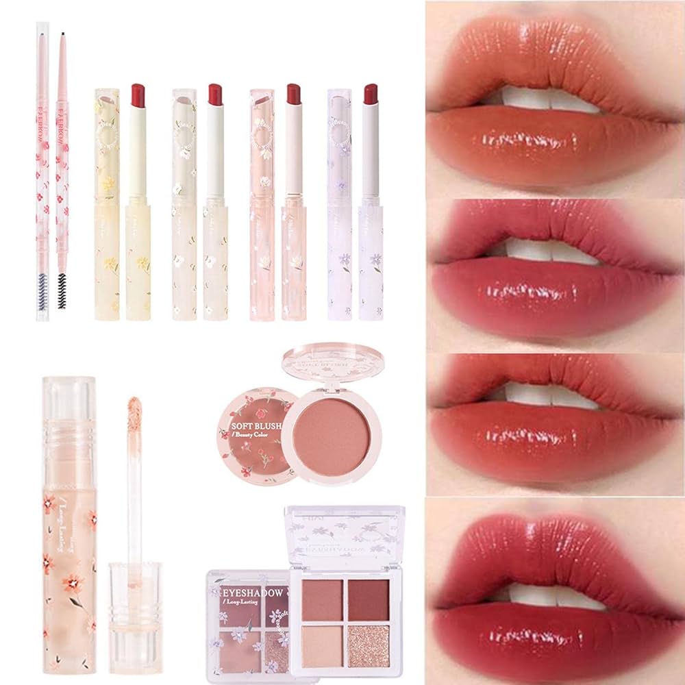 Amazon.co.jp: フル美容メイクアップ 8点セット 人気化粧品