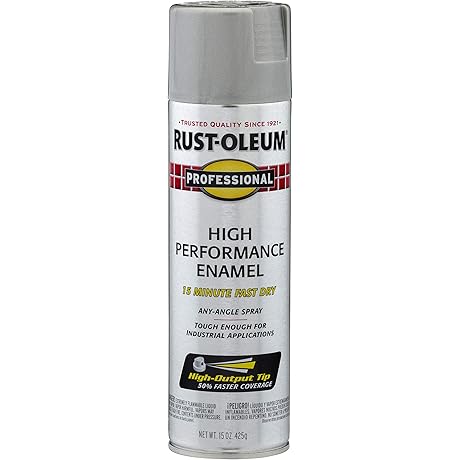 Rust-Oleum Enamel Spray Paint: Professional Grade Protection in Light Machine Gray