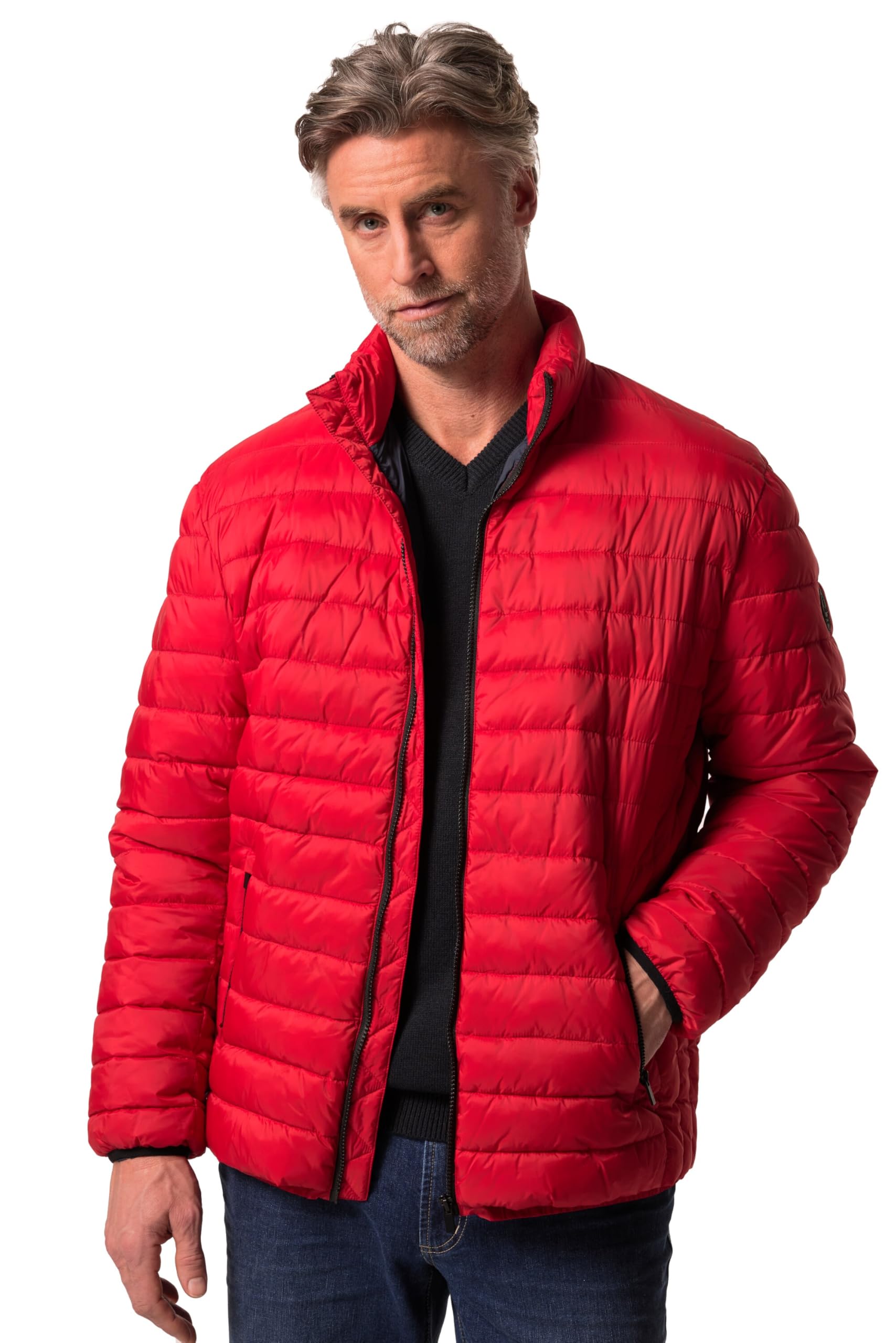 Boston Park Herren große Größen Übergrößen Menswear L-8XL Steppjacke, Bauchfit, Stehkragen 836638
