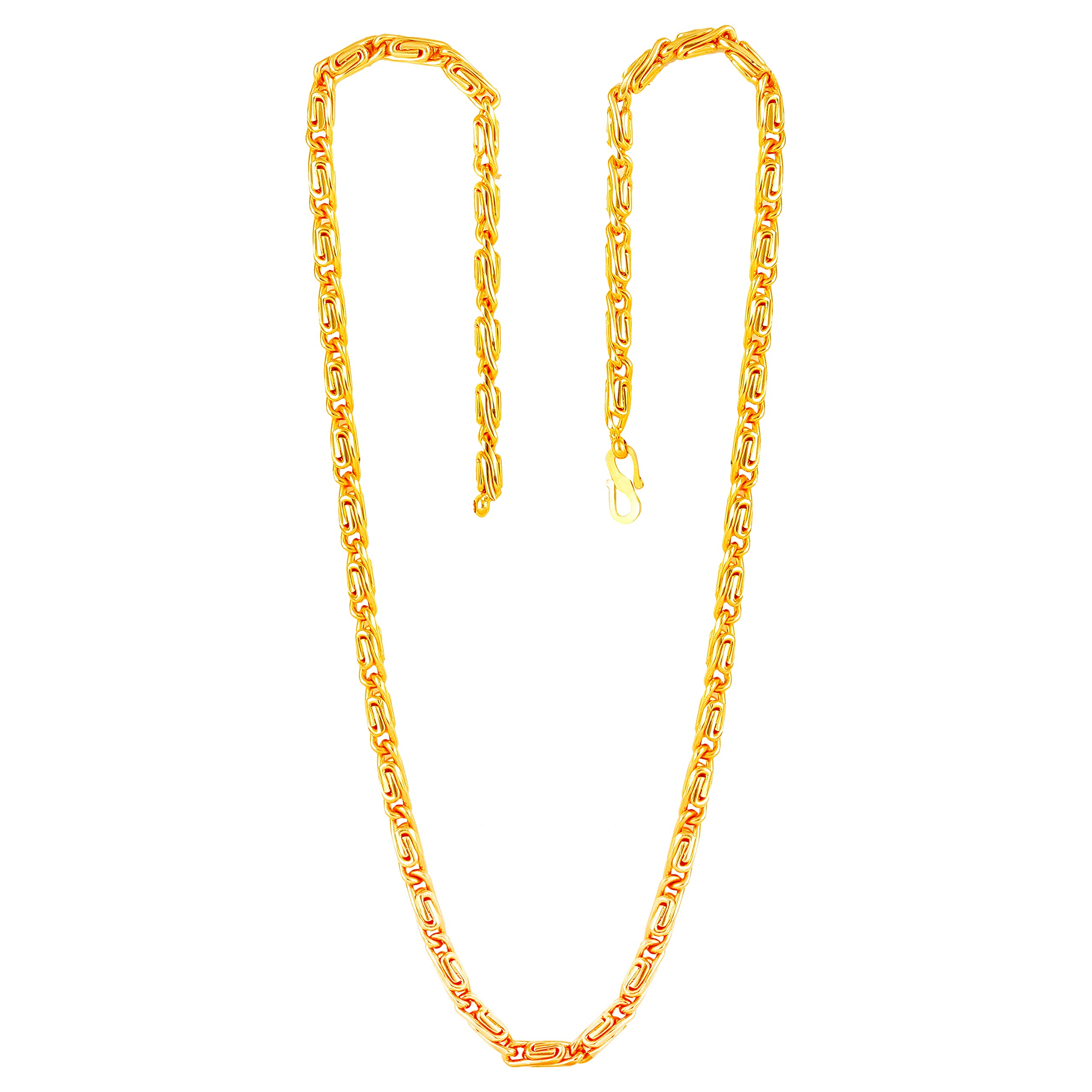 MEENAZ Fashion Copper Brass Steel daily Long 24 inch one gram Golden Necklace hip hop Silver thick big broad Sachin Neck Chains micro Gold plated Chain for Men stylish Boys Women girls Boyfriend Gents (B09G9XSVKR) Amazon Price History, Amazon Price Tracker