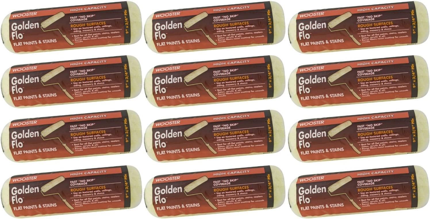 9" x 3/4" Nap Wooster RR662 Golden Flo High Capacity Roller Cover