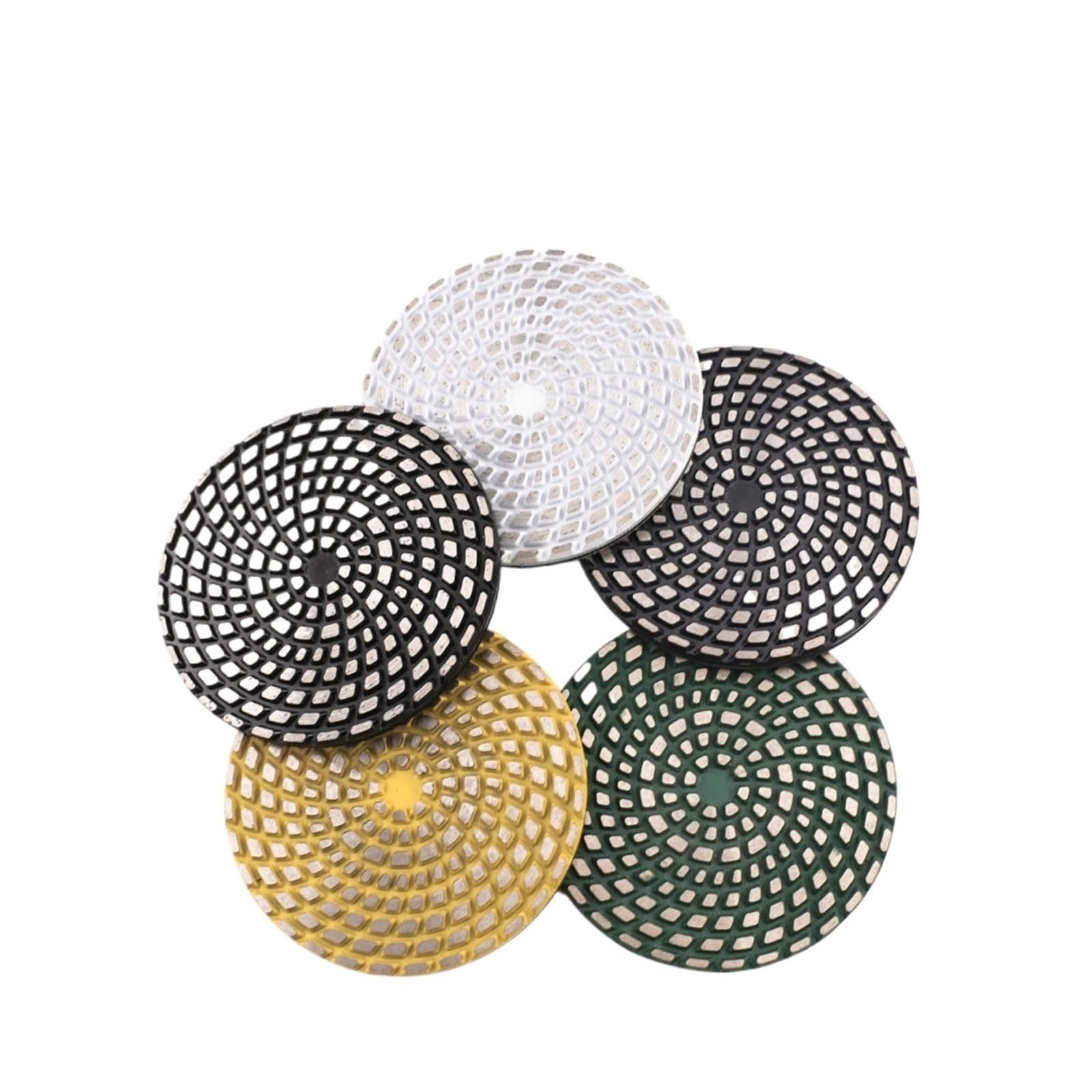 Almohadilla de pulido diamantes 5 pulgadas, disco molienda gancho y bucle unión Metal sinterizado, uso húmedo for herramienta abrasiva hormigón, 1 Uds(200)