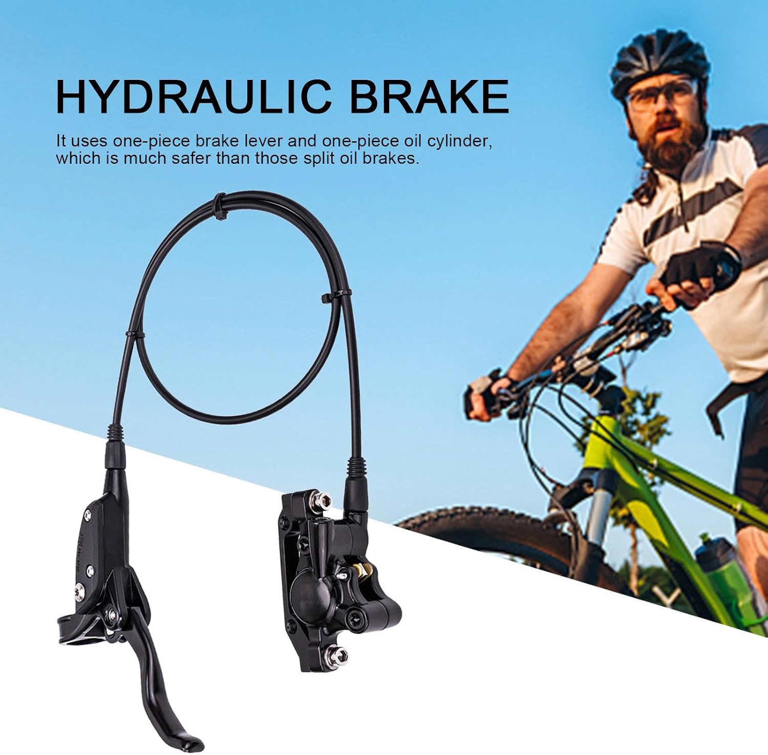 Bike Brakes | Aluminum Alloy Bicycle Replacement Accessories,Hydraulic Disc Brakes Set - for Cycling Riding Road Trip City Commuting Outdoor