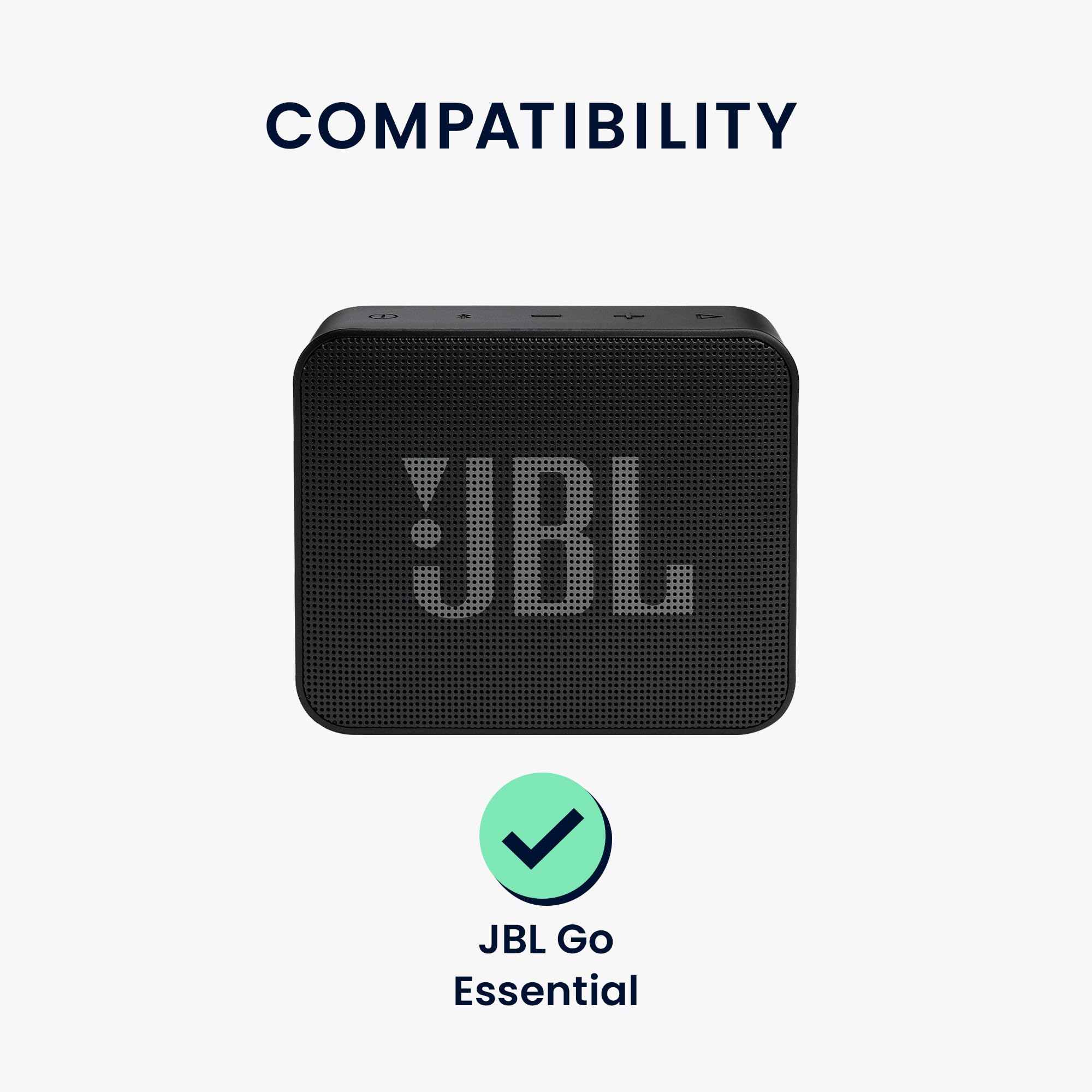 kwmobile Silikonowe etui do JBL Go Essential Case - pokrowiec ochronny na mini głośnik - skórka rękawa w kolorze czarnym