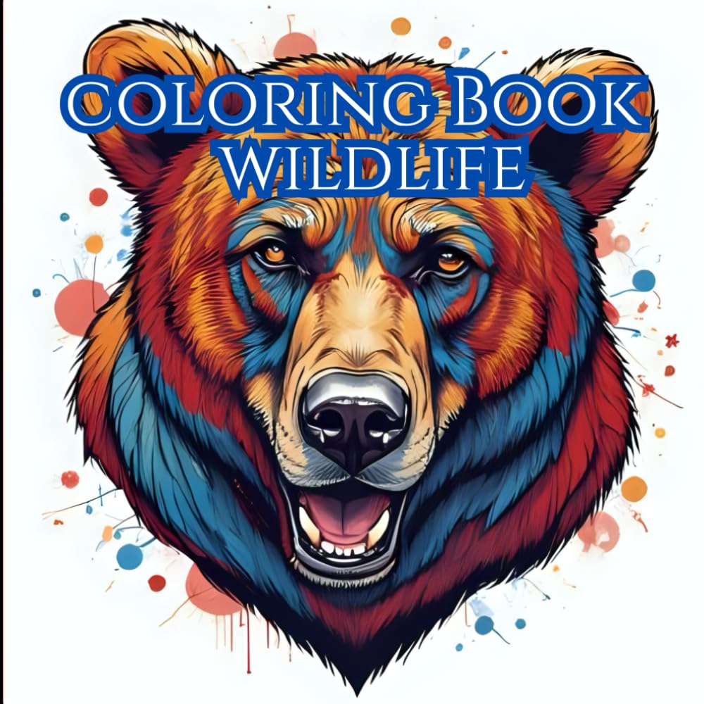 Wildlife: Adult Coloring Book For Mind Clarity: Relex and Unwind with the Beauty of Animals