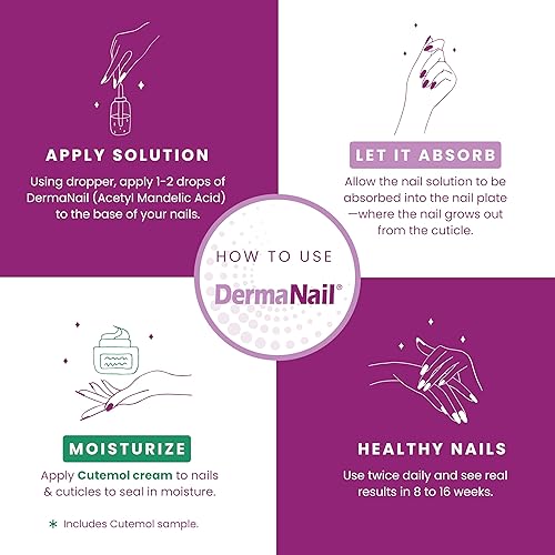 Miniatura 3 de Set de fortalecedor de uñas y crema para cutículas, kit de cuidado de uñas con fortalecedor líquido de uñas y crema cutemol (muestra de 0.43 onzas)