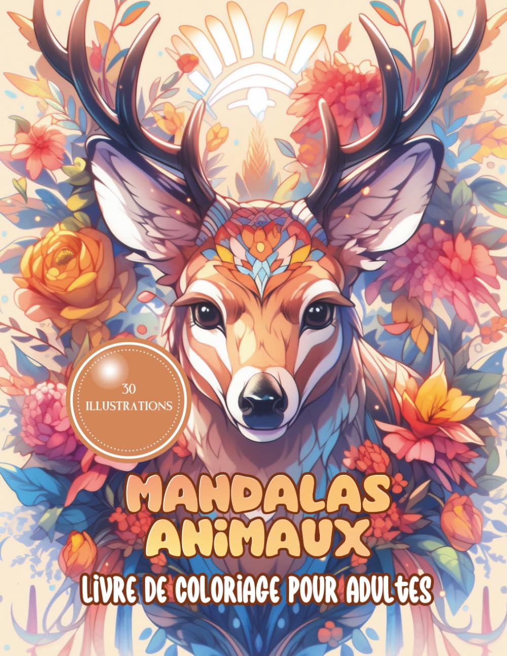 Mandalas animaux - Livre de coloriage pour adultes: Un livre de coloriage qui rassemble de sublimes dessins de mandalas animaux | Animaux aux motifs mandalas à colorier | Coloriage anti-stress