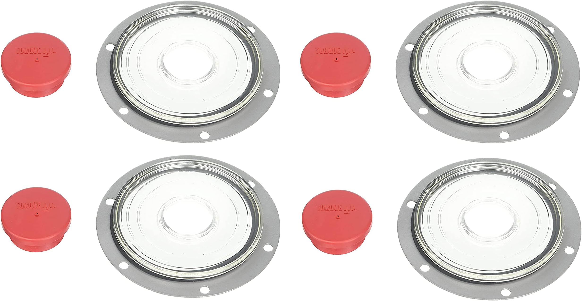 4 Pack of TORQUE Hubcap 3595995 Hub Cap Window Kit for 4009 (Replaces Stemco 359-5995) (4 x TR3595995)