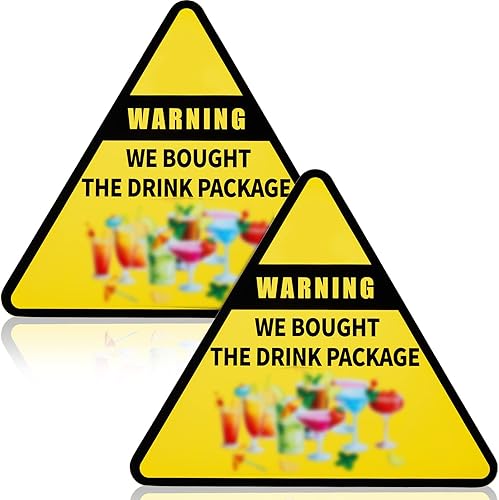 Hoteam 2 letreros magnéticos grandes de precaución para puerta de crucero, divertidos letreros magnéticos para puerta de crucero, decoración