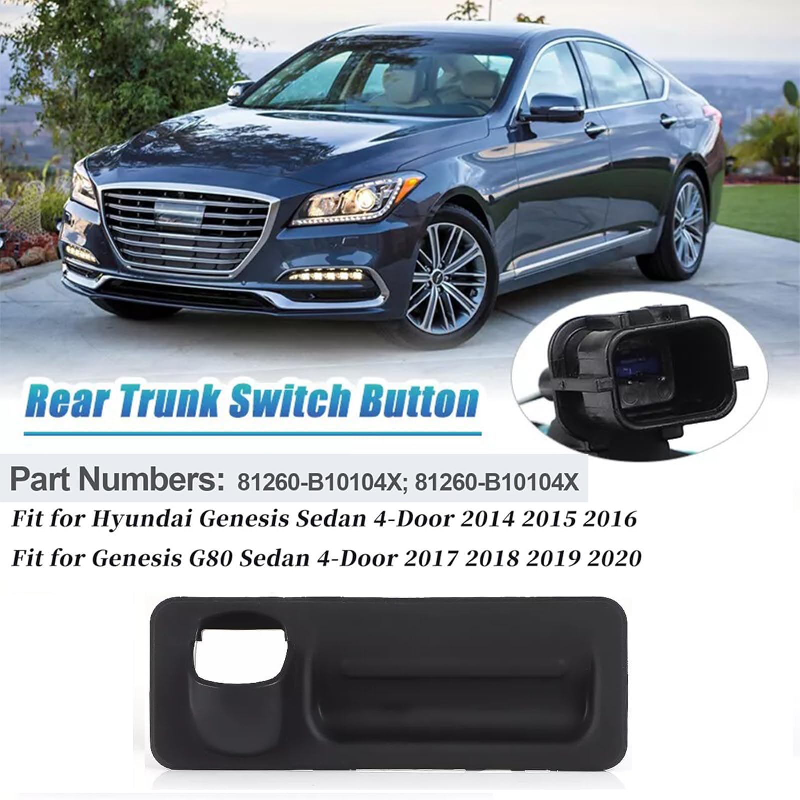 Amazon.com: Fabelhpart 81260-B10104X Trunk Lid Release Lock Handle