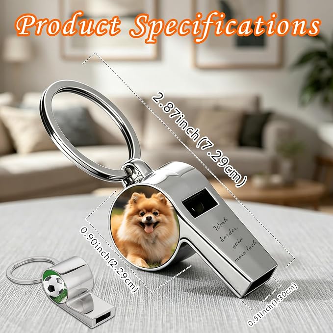 Silbato personalizado de acero inoxidable para entrenador miniatura 4
