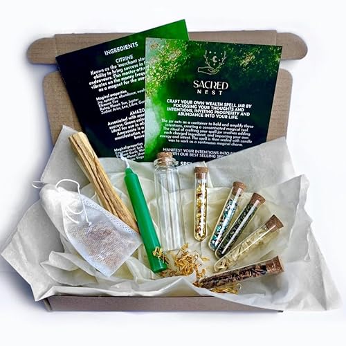 Witchcraft Wealth & Prosperity Spell Jar Kit | Complete DIY