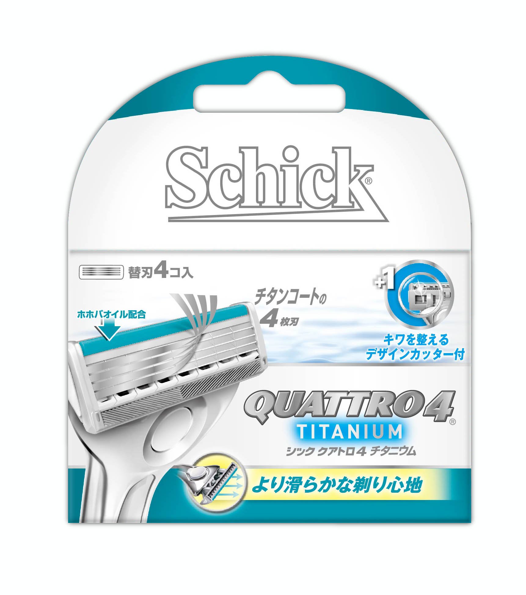 Amazon.co.jp: シック Schick クアトロ4 チタニウム替刃 (4コ入 