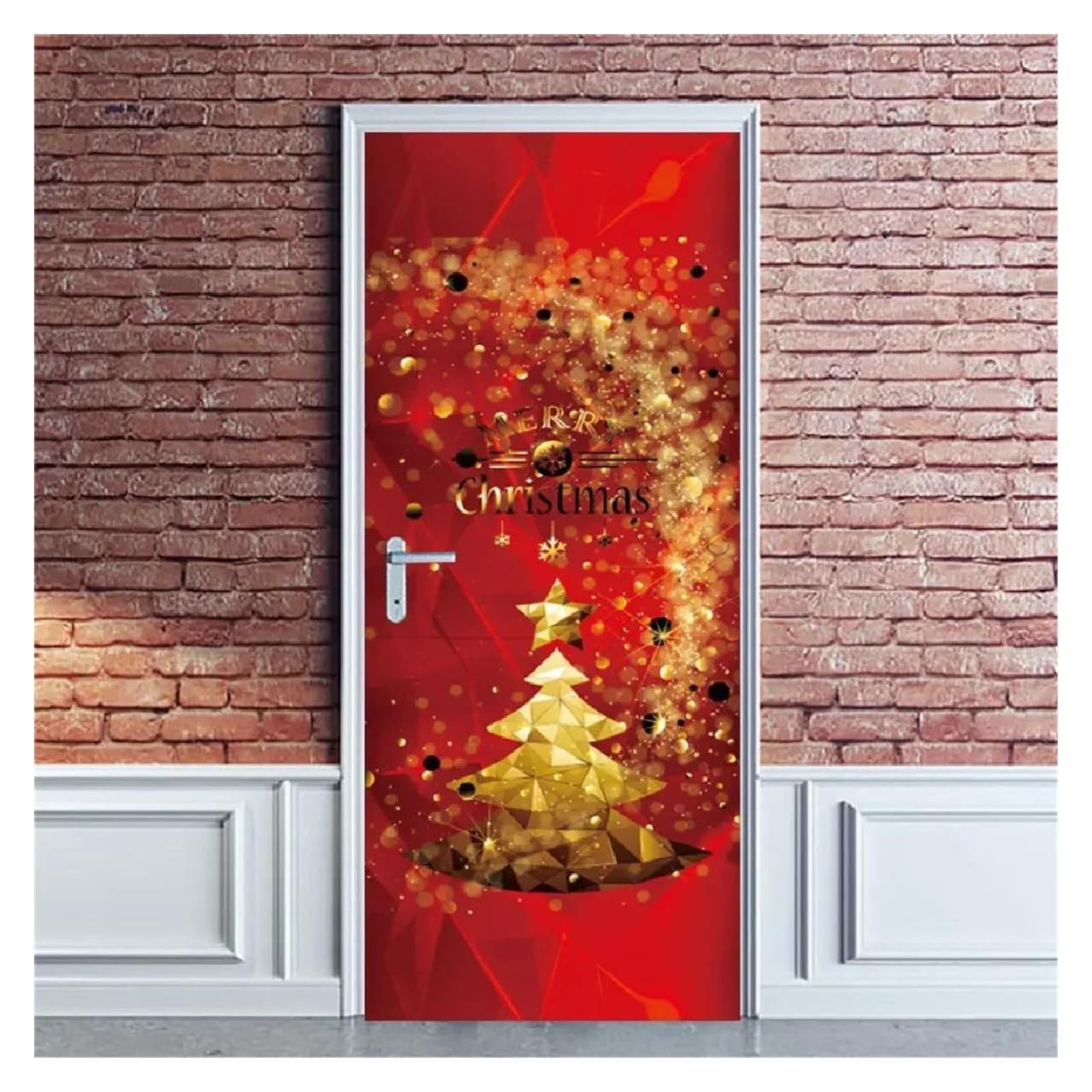 Autocollants de porte Noël décoratifs pour habiller la chambre des enfants pendant les fêtes