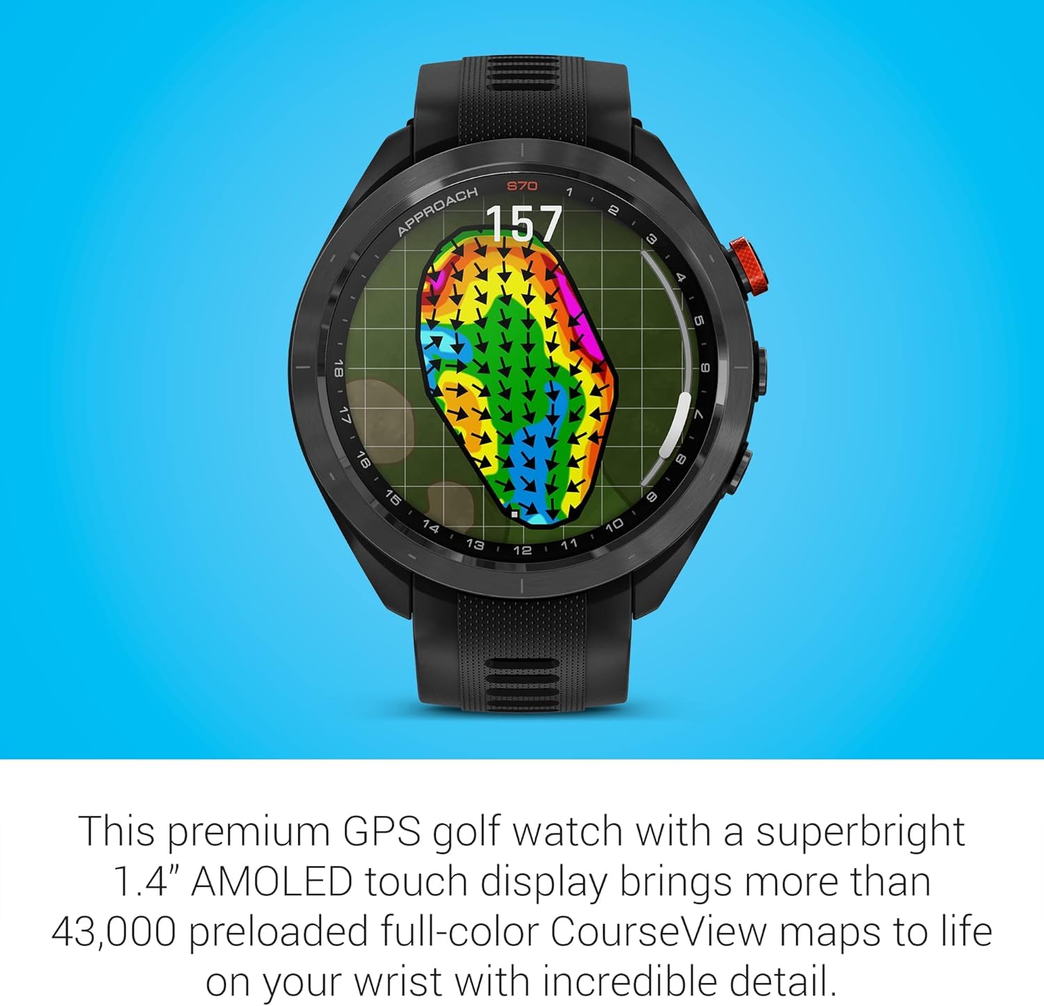 GARMIN Approach S70 GPSナビ Amazon.com: Garmin Approach S70 Golf Smartwatch | Full-Color