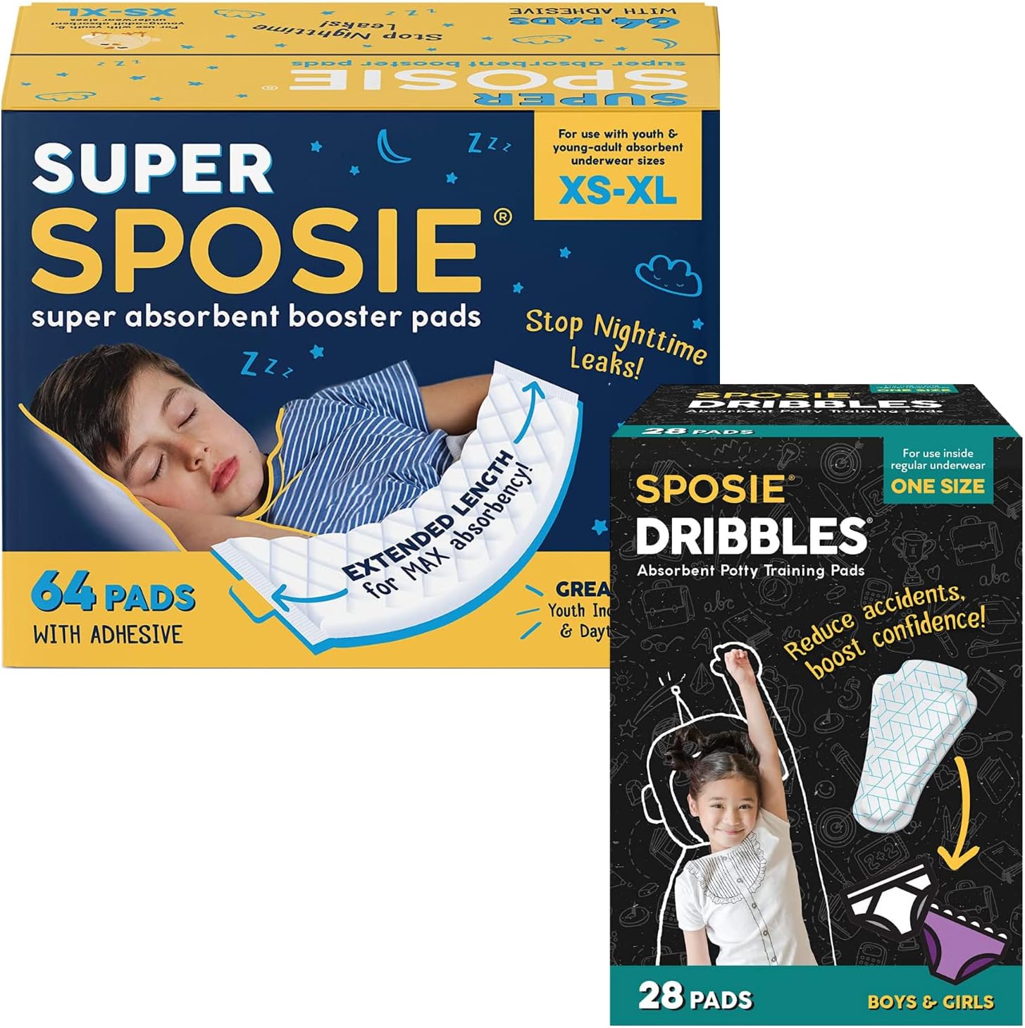 Select Kids Diaper Booster Pads | Underwear & Diaper Liners | Potty Training Underwear Inserts & Incontinence Liners