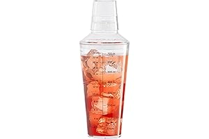 OGGI 24oz Clear Plastic Cocktail Shaker