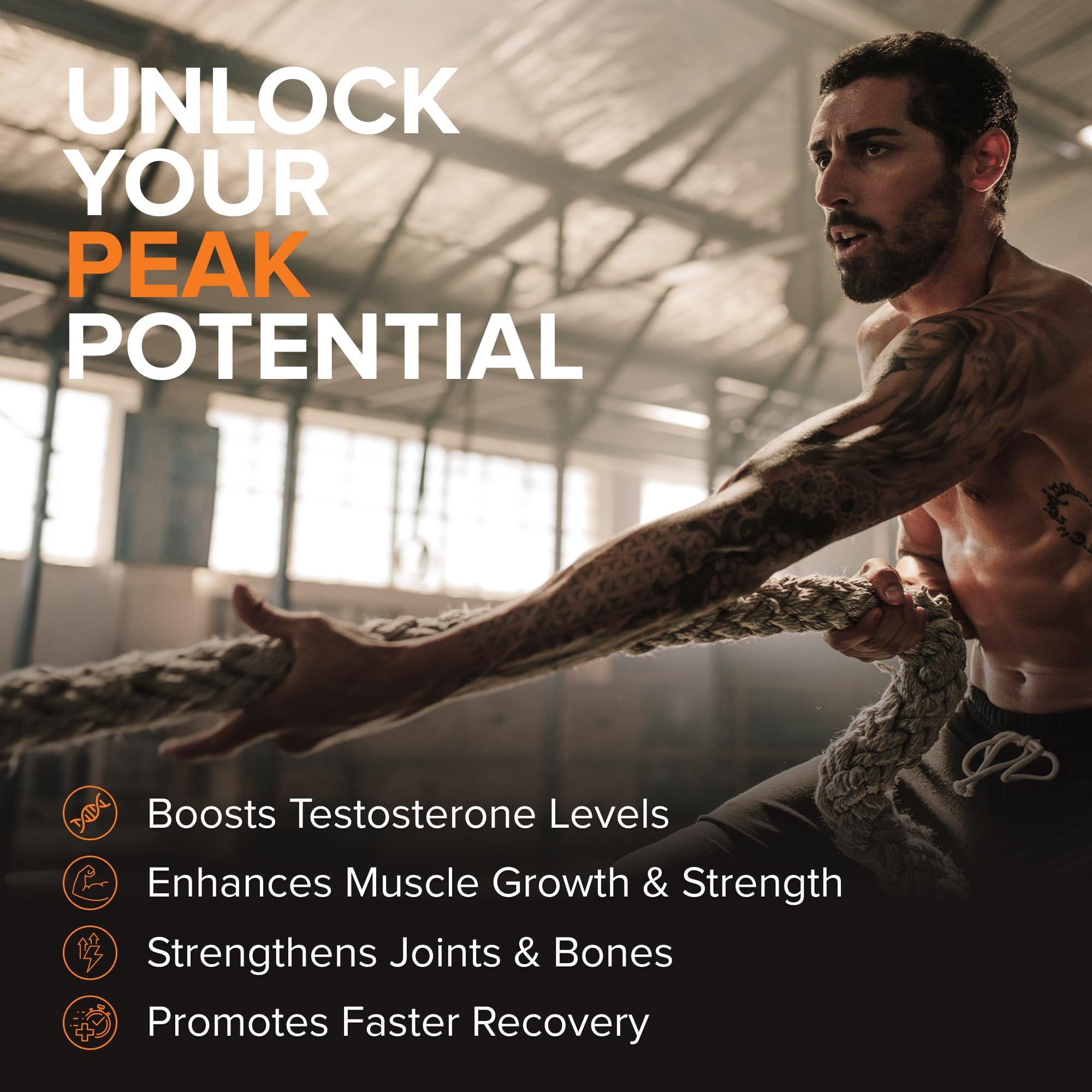 Peak Potential 12-in-1 Testosterone Support for Men — Amazon image 2
