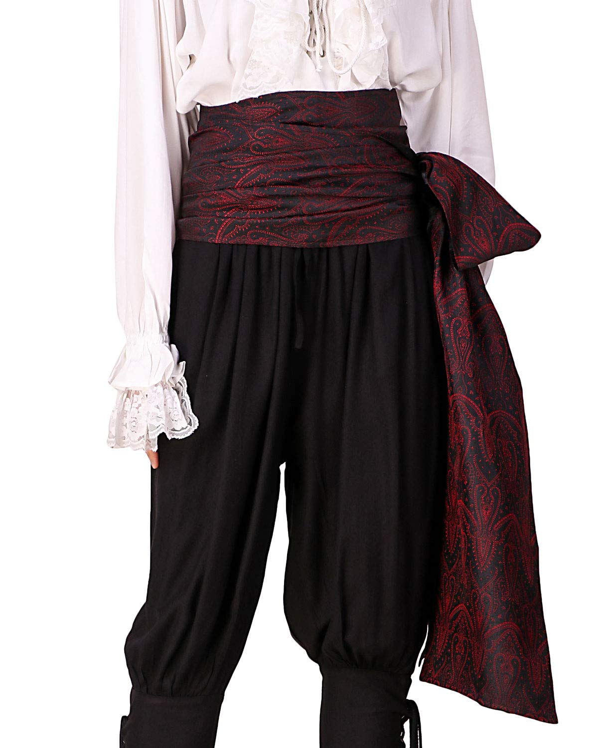 ThePirateDressing Pirate Medieval Renaissance Halloween Cosplay Costume Brocade Large Sash (Brocade# 49, Lined) — image 1