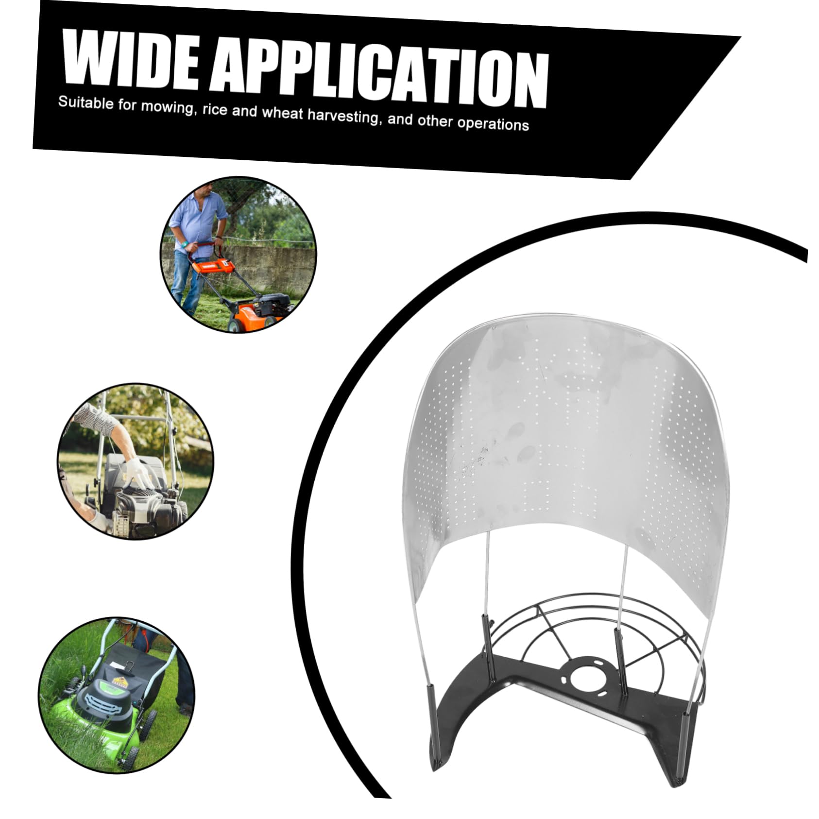 Accessorio per Mietitrice Telaio di Supporto per Raccolta Riso e Grano, Supporto per Vegetazione e Sterpaglie, Ricambio per Falciatrice e Decespugliatore