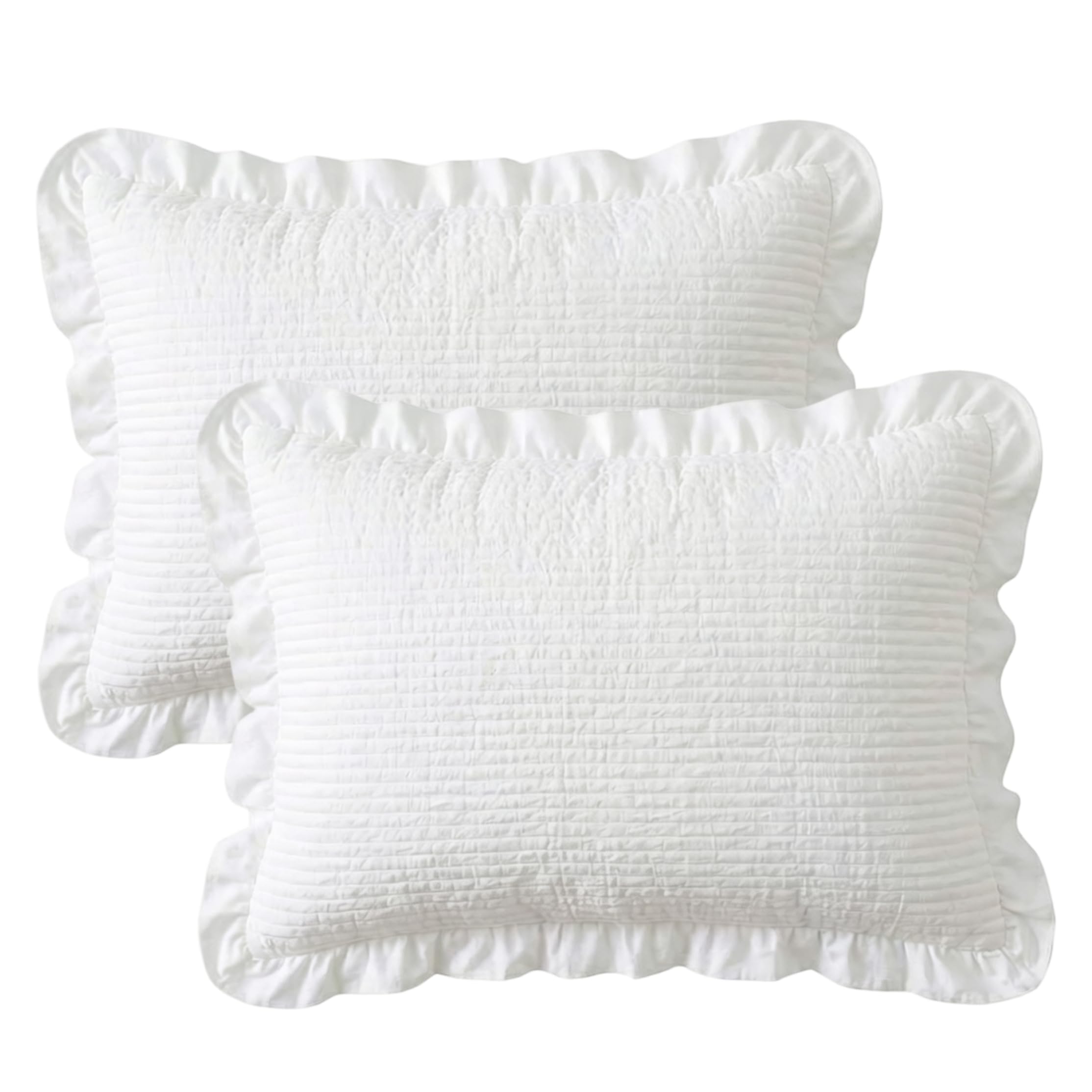 Taies d'oreiller en mousseline de soie douce dentelle lit blanc