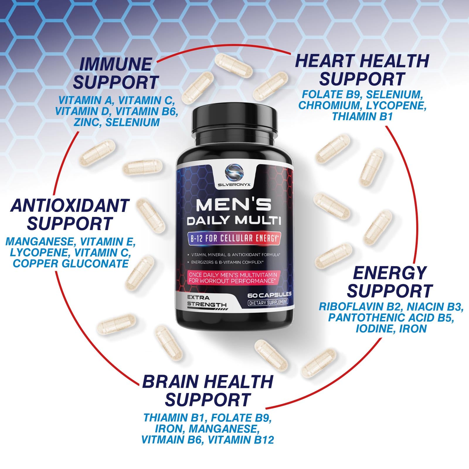 Amazon.com: Multivitamin for Men - Vitamin A, C, D, E, Zinc