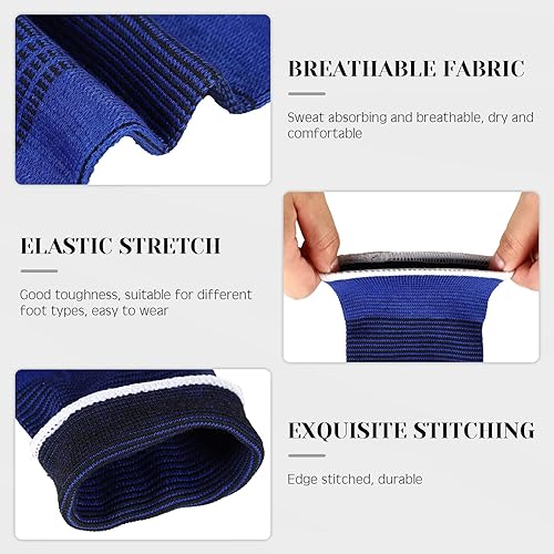 Vista 36 de Haysandy 4 Pieces/ 2 Pair Kids Ankle Support Brace Elastic Kids Compression Socks Knitted Ankle Sleeve for Jogging Running Fitness (Pink,5-10 Years)