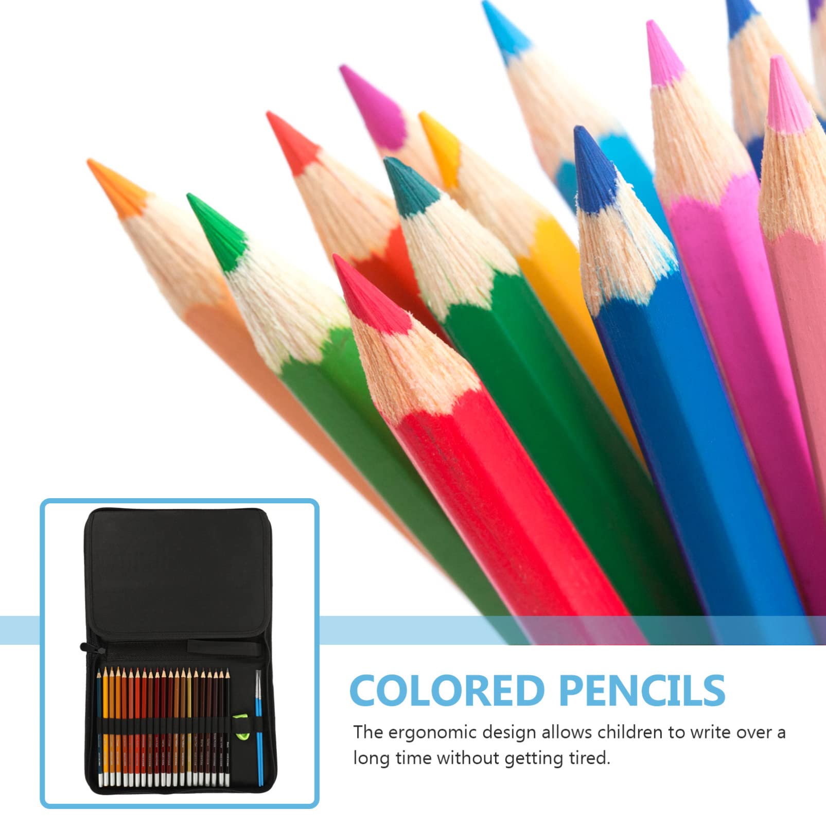 VICASKY Aquarellstifte für Zeichnen Multifunktions-buntstifte mit Etui Tragbare Künstlerstifte für Anfänger und Profis Satte Farben und Bruchfeste Qualität