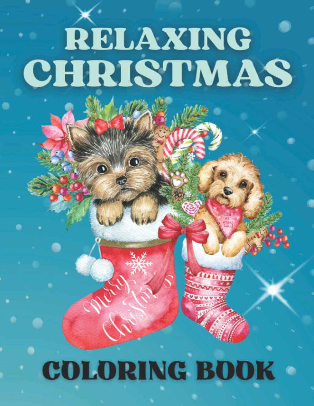 Relaxing Christmas Coloring Book for Adults A Cute Adult Coloring