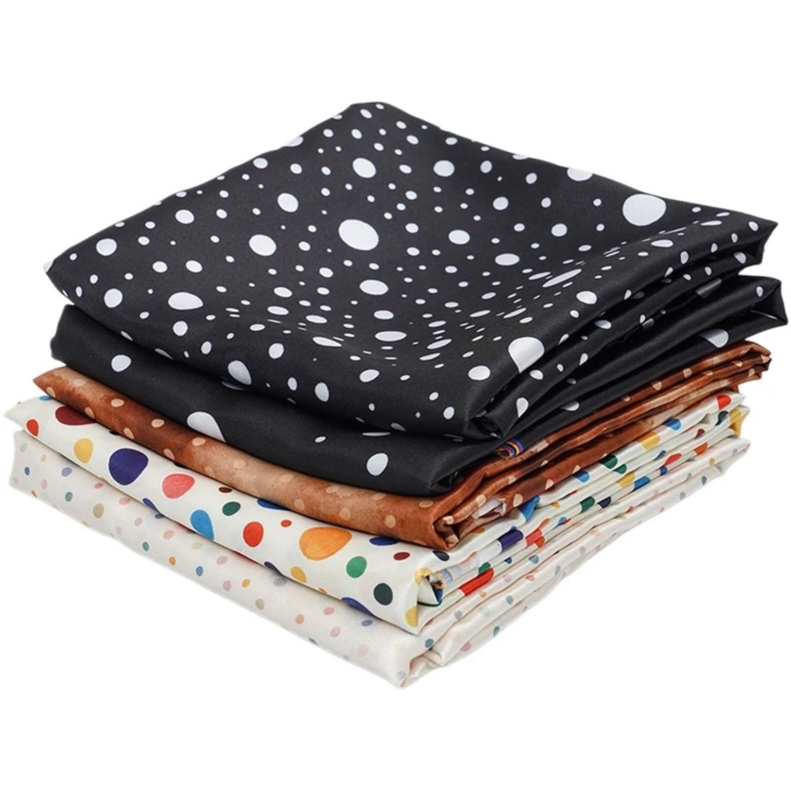 Tela de lunares Tela satinada suave y transpirable con estampado de puntos for vestidos, faldas tirantes, ropa for niños, pijamas, materiales costura DIY, 0,5 m/1m/5m(Color2,500x150cm)