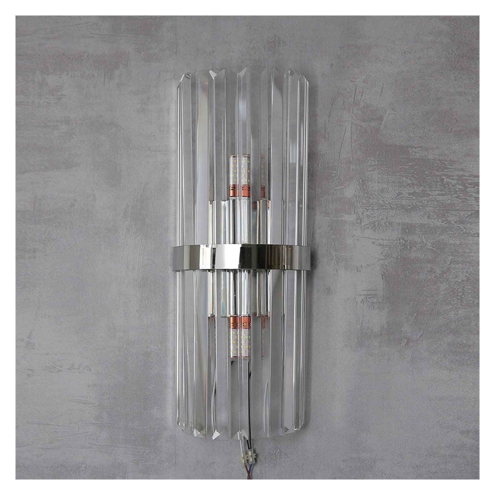 Applique murale moderne en cristal luminaire villa argenté