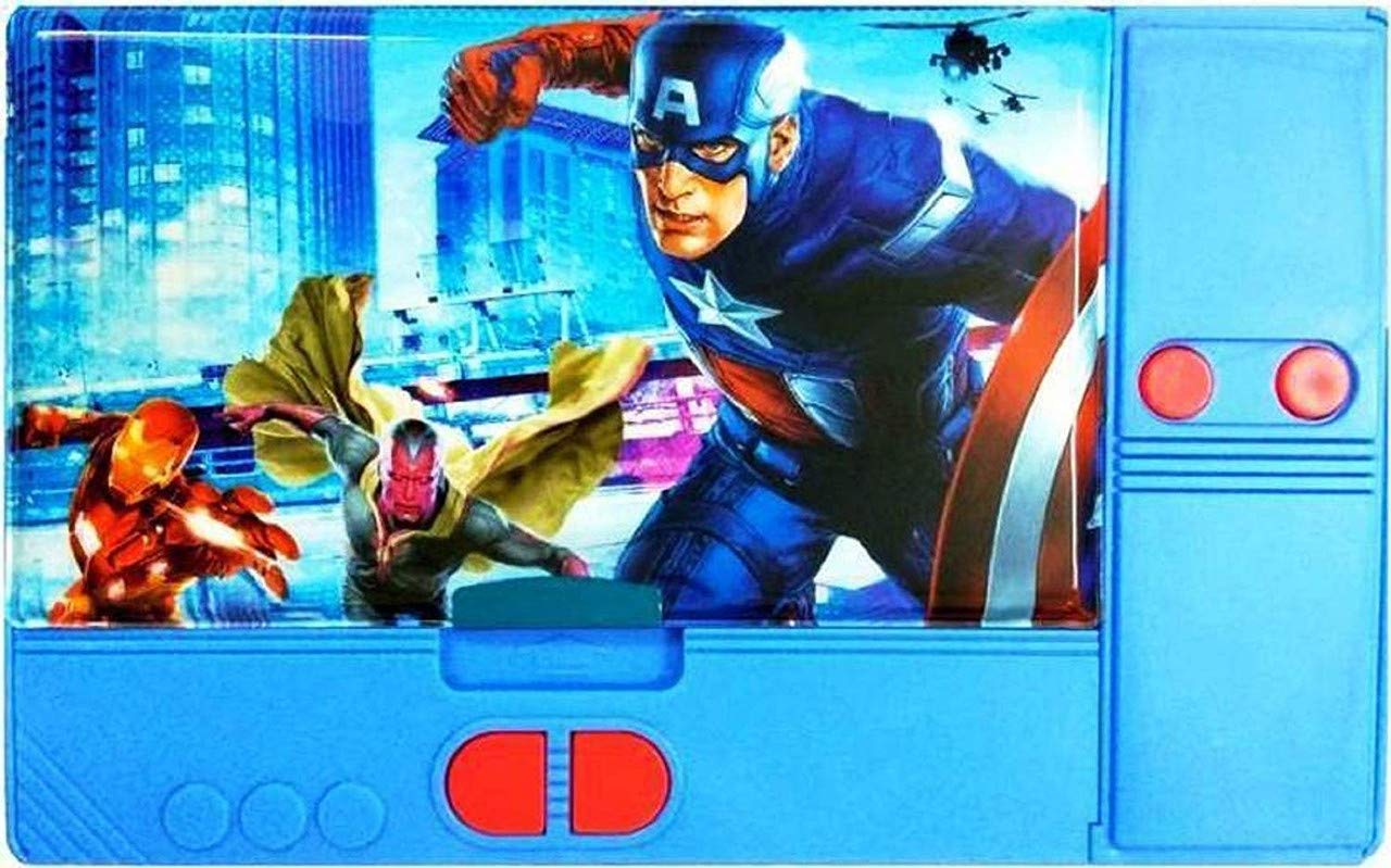 KRH store Big Size Multipurpose Jumbo Avenger Magnetic Dual Side Spacious Art Plastic Pencil Box (Blue) (B08JYP64TZ) Amazon Price History, Amazon Price Tracker