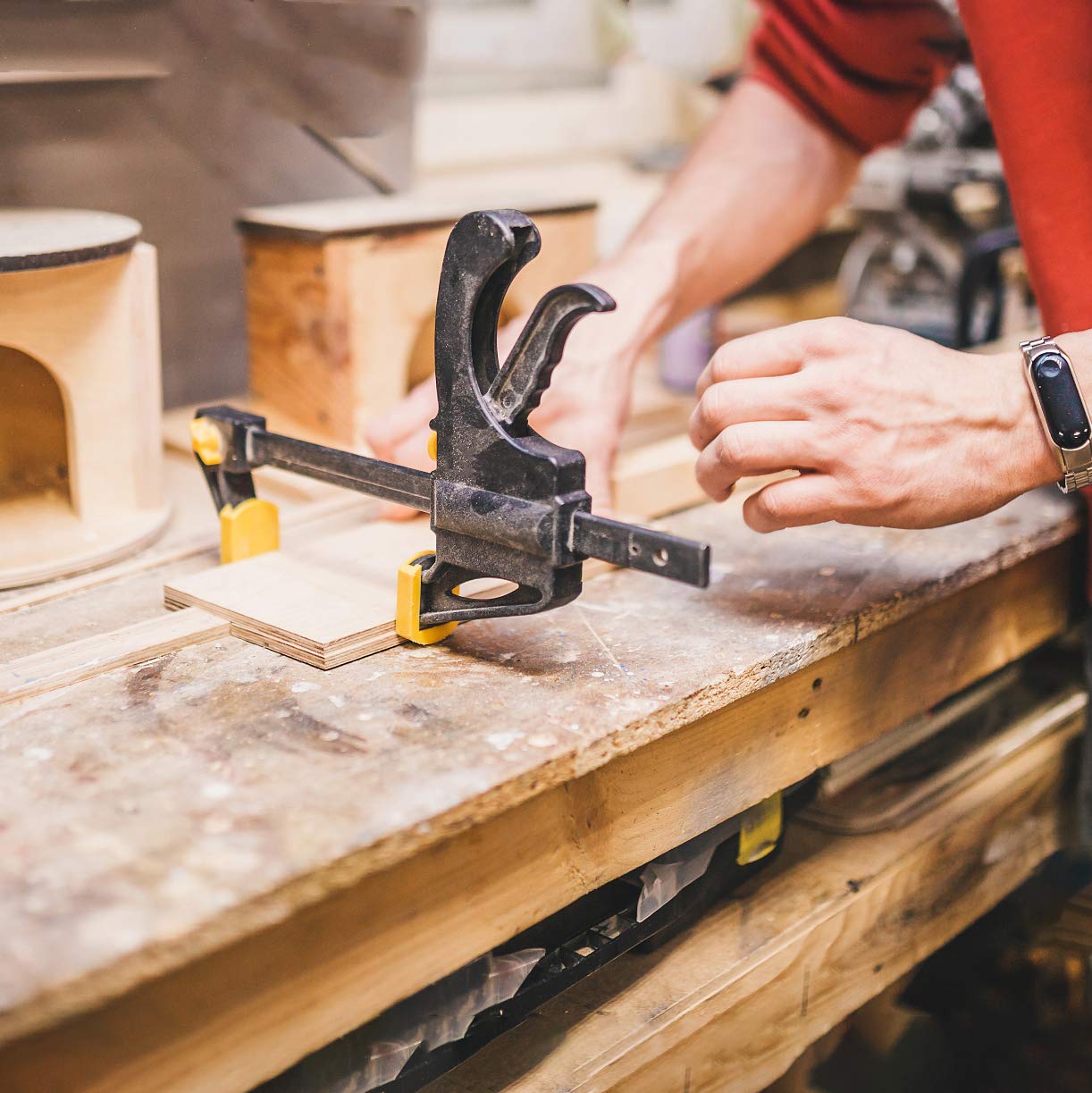 SusggO Lot De 4 Sergents D'angle Droit Réglables Pour Bois