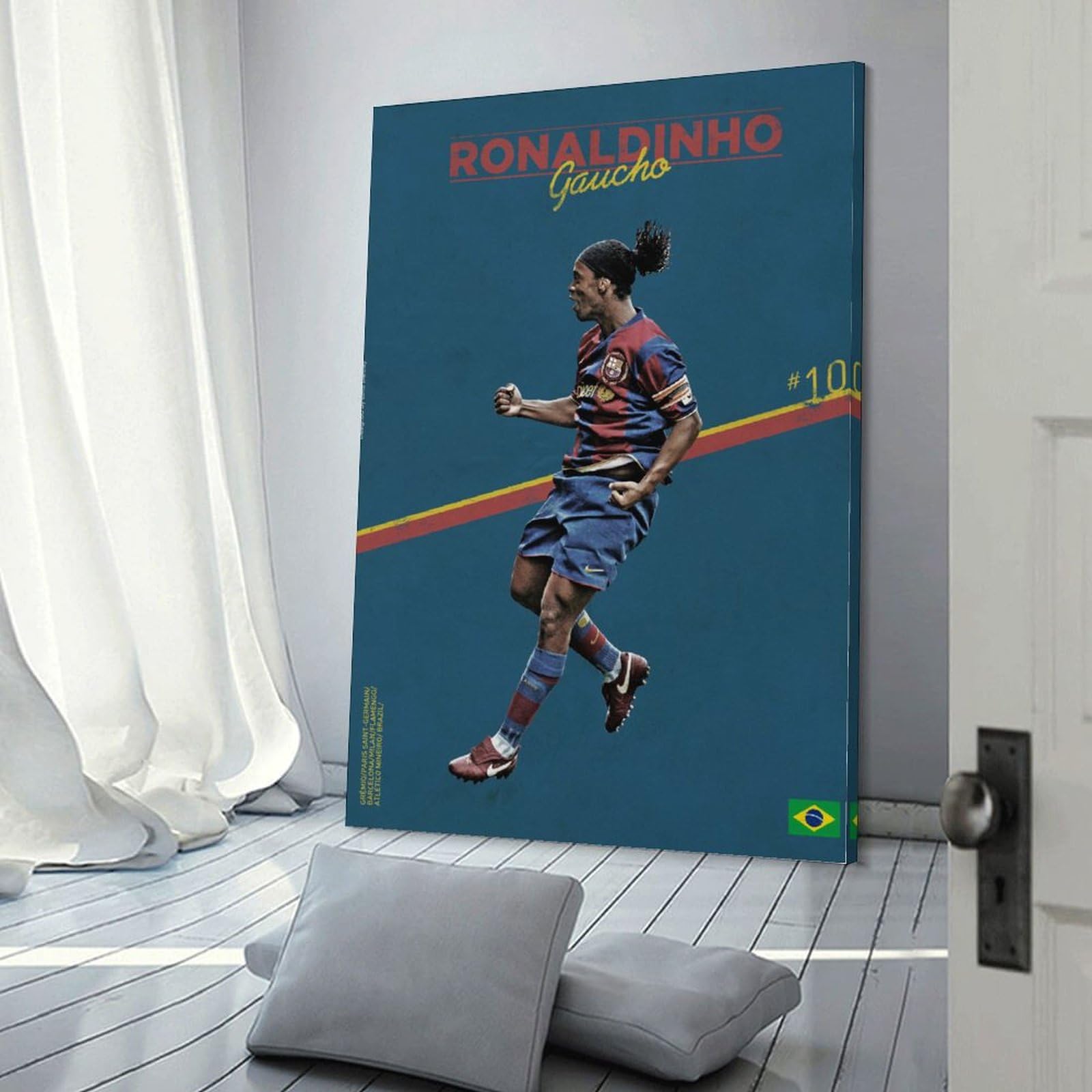 ロナウジーニョ　ポスター Amazon.co.jp: 有名なサッカー選手ロナウジーニョ ポスター