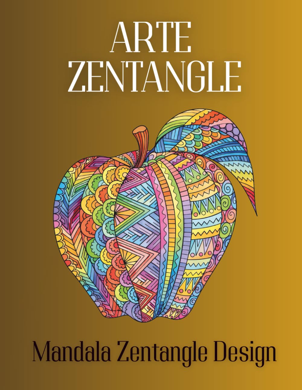 Libro da Colorare Arte Mandala Zentangle: 14 Disegni Dettagliati di Frutta e Ortaggi Antistress per Relax, Mindfulness e Creatività - Per Adulti